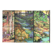 Art Nouveau Tiffany Glas in lood Pillowcase Kussensloop (Achterkant)