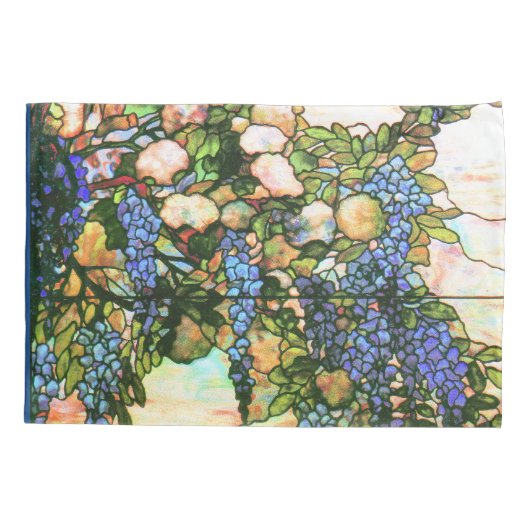 Art Nouveau Tiffany Glas in lood Pillowcase Kussensloop (Achterkant)