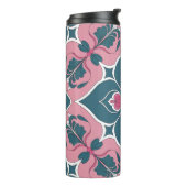 Art Nouveau Tile Floral Pattern Thermosbeker (Gedraaid links)