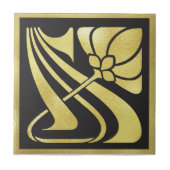 Art Nouveau Tile. Tegeltje (Voorkant)