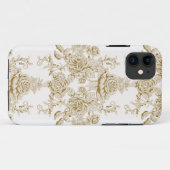 Art nouveau,Toile,floral,pattern,beige,chic,elegan Case-Mate iPhone Case (Achterkant (horizontaal))