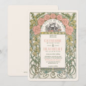 Art Nouveau Tot De Dood Doen Ons Deel Huwelijk Kaart (Voorkant / Achterkant)