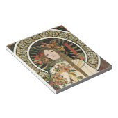 Art Nouveau Trappistine Mucha Art Notitieblok (Schuin)