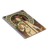 Art Nouveau Trappistine Mucha Art Notitieboek (Rechterzijde)