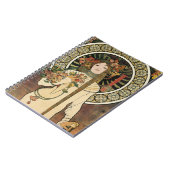 Art Nouveau Trappistine Mucha Art Notitieboek (Linkerzijde)