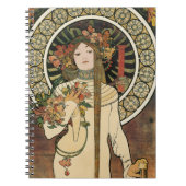 Art Nouveau Trappistine Mucha Art Notitieboek (Voorkant)