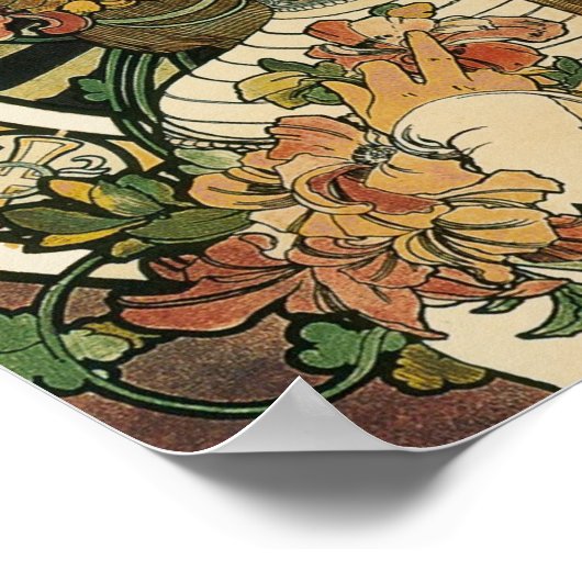 Art Nouveau Trappistine Mucha Art Poster (Hoek)