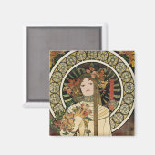 Art Nouveau Trappistine Mucha Kunst Magneet (Voorkant / Achterkant)