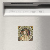 Art Nouveau Trappistine Mucha Kunst Magneet (Insitu (Vaatwasser))