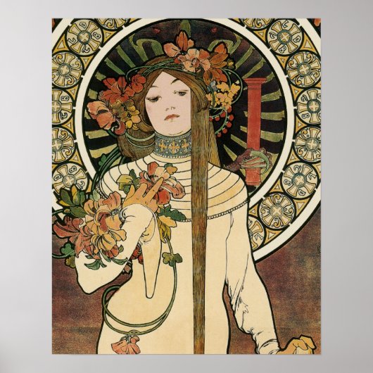 Art Nouveau Trappistine Mucha Kunst Poster (Voorkant)