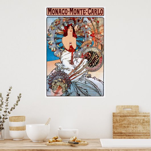  Art Nouveau Travel Poster (Keuken)