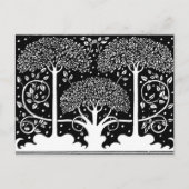 Art Nouveau Tree Beardsley Pattern Briefkaart (Voorkant)
