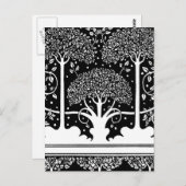 Art Nouveau Tree Beardsley Pattern Briefkaart (Voorkant / Achterkant)