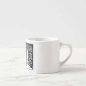 Art Nouveau Tree Beardsley Pattern Espresso Kop (Rechts)