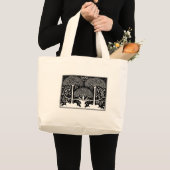 Art Nouveau Tree Beardsley Pattern Grote Tote Bag (Voorkant (product))