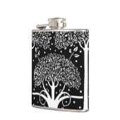 Art Nouveau Tree Beardsley Pattern Heupfles (Links)