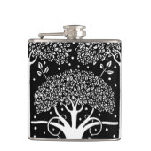 Art Nouveau Tree Beardsley Pattern Heupfles (Voorkant)