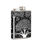 Art Nouveau Tree Beardsley Pattern Heupfles (Rechts)