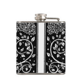 Art Nouveau Tree Beardsley Pattern Heupfles (Achterkant)