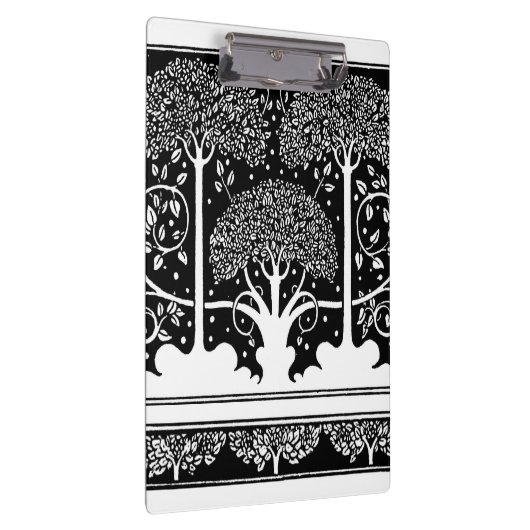 Art Nouveau Tree Beardsley Pattern Klembord (Rechts)
