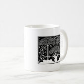 Art Nouveau Tree Beardsley Pattern Koffiemok (Voorkant rechts)