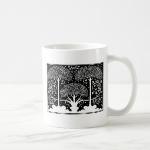 Art Nouveau Tree Beardsley Pattern Koffiemok