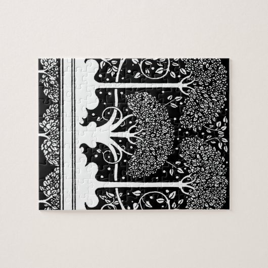 Art Nouveau Tree Beardsley Pattern Legpuzzel (Horizontaal)