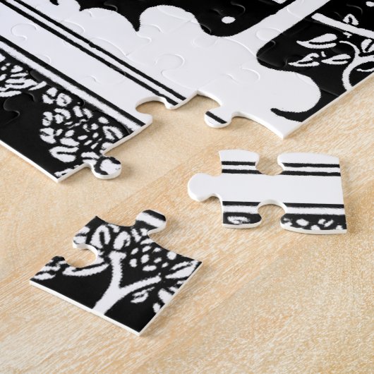 Art Nouveau Tree Beardsley Pattern Legpuzzel (Zijkant)