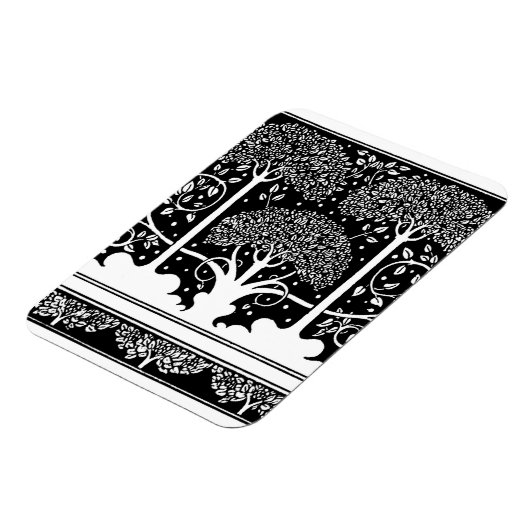 Art Nouveau Tree Beardsley Pattern Magneet (Linkerzijde)