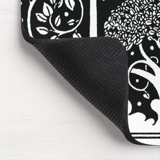 Art Nouveau Tree Beardsley Pattern Muismat (Hoek)