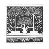 Art Nouveau Tree Beardsley Pattern Notitieblok (Voorkant)