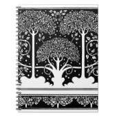 Art Nouveau Tree Beardsley Pattern Notitieboek (Voorkant)
