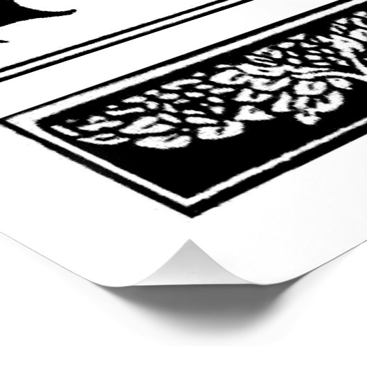 Art Nouveau Tree Beardsley Pattern Perfect Poster (Hoek)