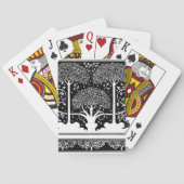 Art Nouveau Tree Beardsley Pattern Pokerkaarten (Achterkant)