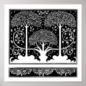 Art Nouveau Tree Beardsley Pattern Poster (Voorkant)