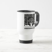 Art Nouveau Tree Beardsley Pattern Reisbeker (Voorkant rechts)