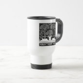 Art Nouveau Tree Beardsley Pattern Reisbeker (Voorkant rechts)