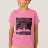 Art Nouveau Tree Beardsley Pattern T-shirt (Voorkant)