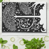 Art Nouveau Tree Beardsley Pattern Theedoek (Gevouwen)