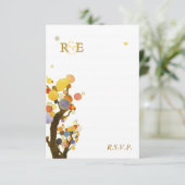 Art Nouveau Trees Casual buitenhuwelijk RSVP (Staand voorkant)
