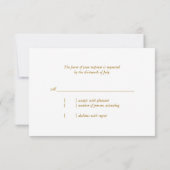 Art Nouveau Trees Casual buitenhuwelijk RSVP (Achterkant)