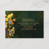 Art Nouveau Trees Interior Design Visitekaartje (Achterkant)