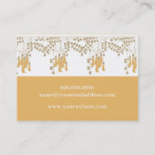 Art Nouveau Trellis Chubby Visitekaartje (Achterkant)