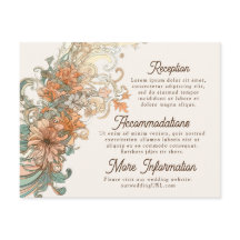 Art Nouveau Trouwkaart Bijlage