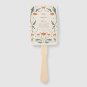  Art Nouveau trouwprogramma Handwaaier (Voorkant)