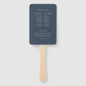 Art Nouveau trouwprogramma Handwaaier (Achterkant)