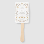  Art Nouveau trouwprogramma Handwaaier (Voorkant)