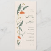 Art Nouveau trouwprogramma Programmakaart (Voorkant)