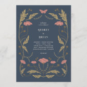 Art Nouveau trouwprogramma Programmakaart (Voorkant)