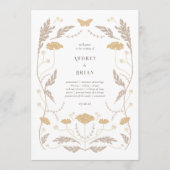  Art Nouveau trouwprogramma Programmakaart (Voorkant)